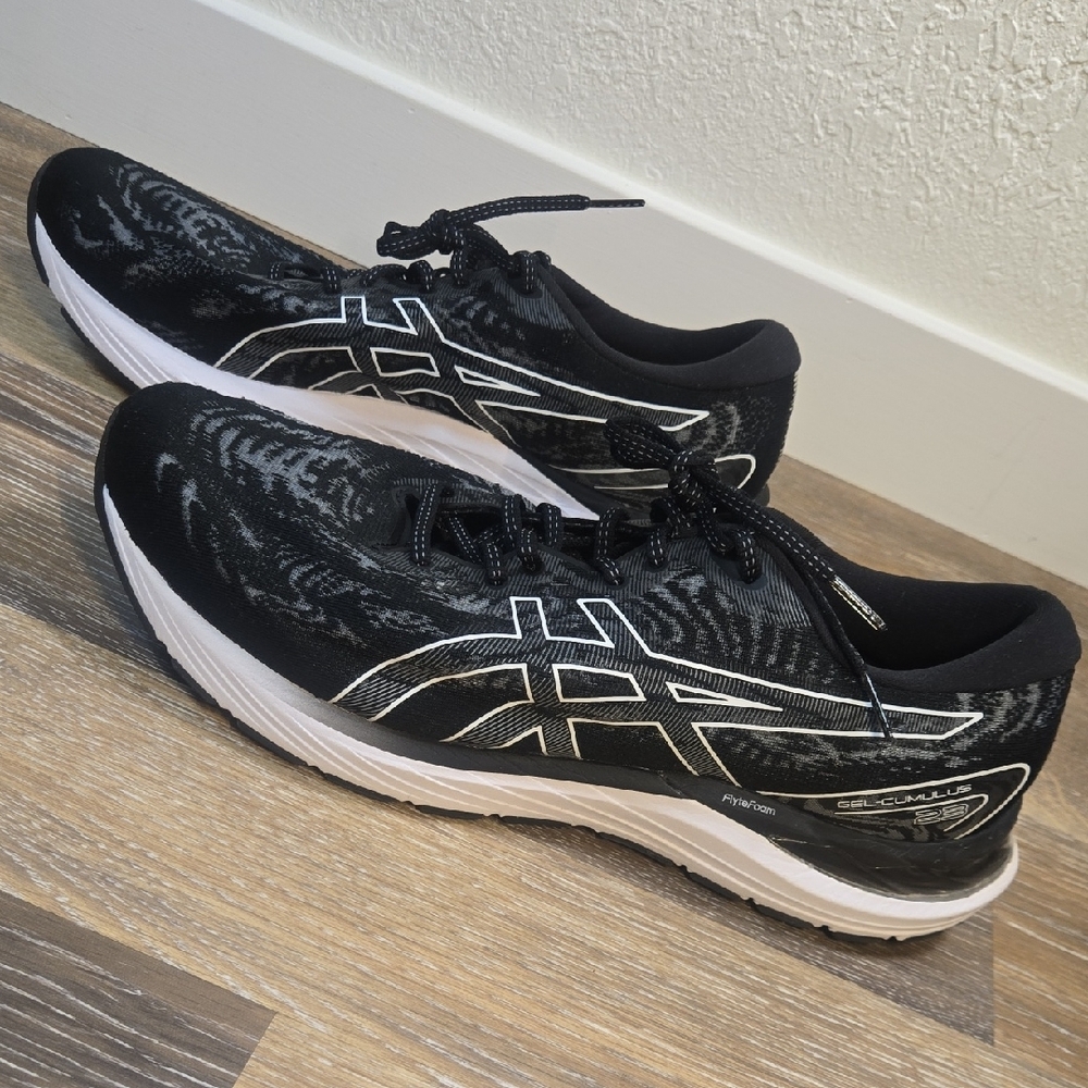 ASICS Black and White Athletic Sneakers - Picture 5 of 11